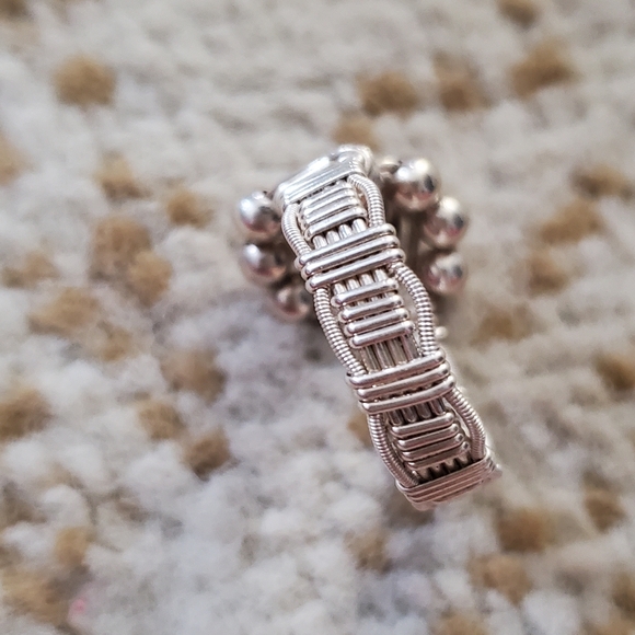 STERLING SILVER Wire Wrapped Aquamarine 10 - Picture 6 of 10